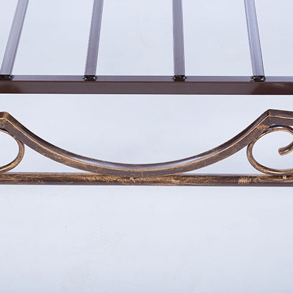 Industrial Metal Bed with Headboard Standard Profile Open-Frame Bed