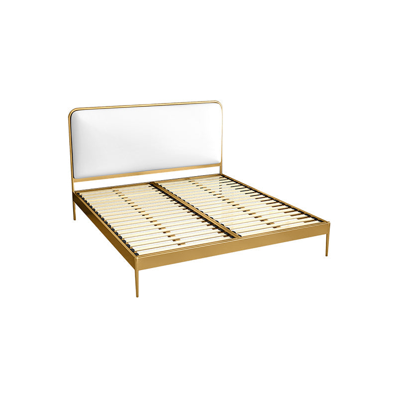 Metal Low Profile Bed Frame 43.31-inch H Wire-Grid Bed with Headboard Clearhalo 'Bedroom Furniture' 'Beds' 'furn' 'furn_beds' 'Furniture' 5415978