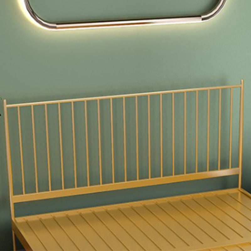 Letto a legna in metallo da 78 pollici rettangolare con testiera, moderno giorno di giorno