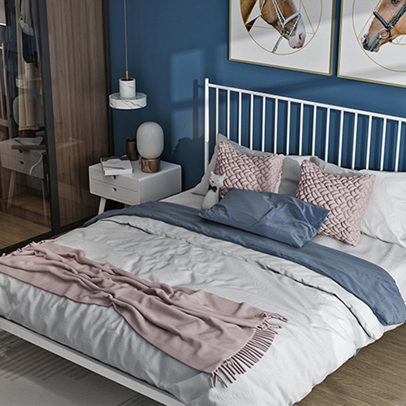 Letto a legna in metallo da 78 pollici rettangolare con testiera, moderno giorno di giorno