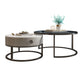 Rahmen-Basis-Design, runder Glas-/Kunsttisch, Couchtisch mit Metallbasis