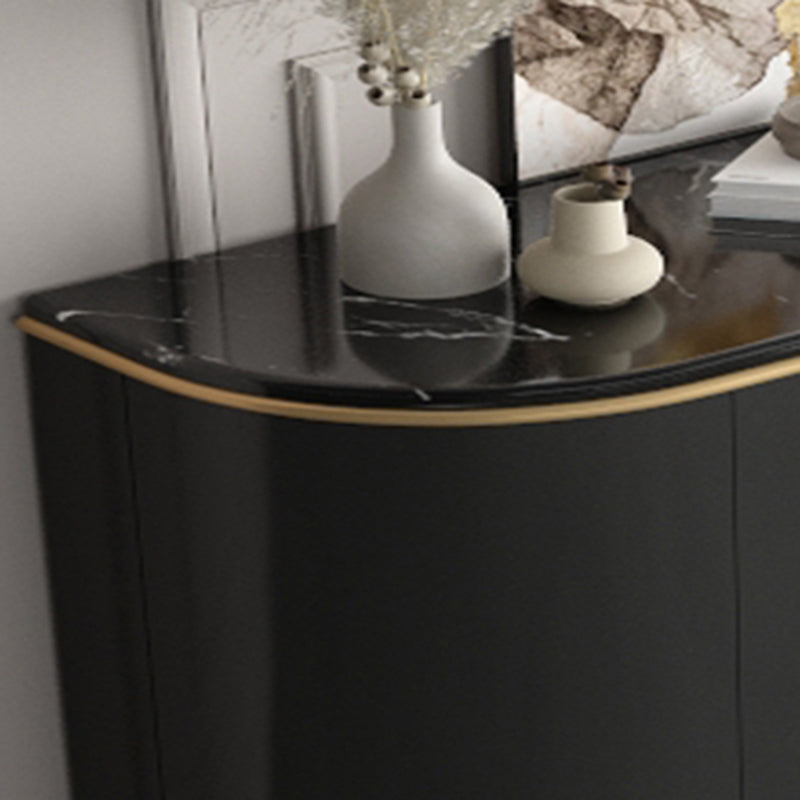 Stone Countertop Dining Server Glam Manufactured Wood Server Clearhalo 'buffet_sideboard' 'Buffets & Sideboards' 'furn' 'furn_buffet_sideboard' 'Furniture' 'Kitchen & Dining Furniture' 5418737