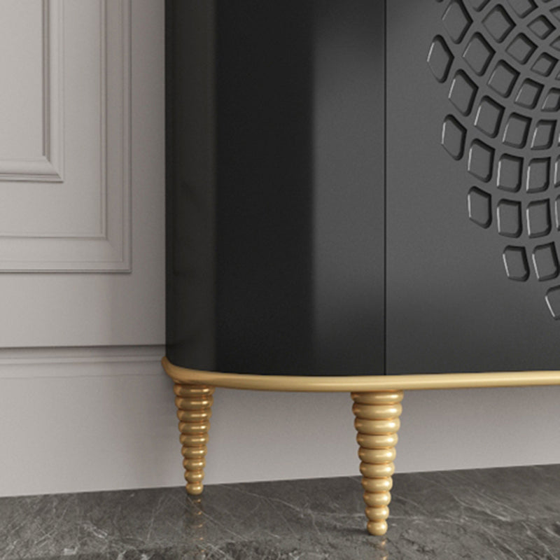 Stone Countertop Dining Server Glam Manufactured Wood Server Clearhalo 'buffet_sideboard' 'Buffets & Sideboards' 'furn' 'furn_buffet_sideboard' 'Furniture' 'Kitchen & Dining Furniture' 5418741