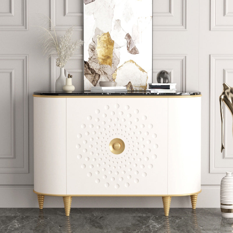 Stone Countertop Dining Server Glam Manufactured Wood Server Clearhalo 'buffet_sideboard' 'Buffets & Sideboards' 'furn' 'furn_buffet_sideboard' 'Furniture' 'Kitchen & Dining Furniture' 5418749