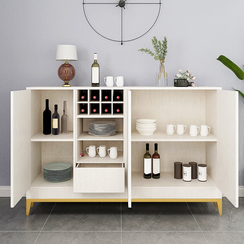 Sideboard di lusso di archiviazione del rettangolo di legno con cassetti e porte