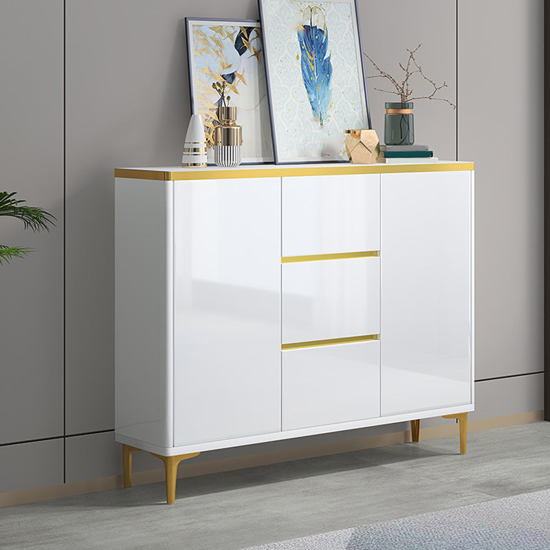 Server da pranzo bianco contemporaneo prodotto in legno regolabile server