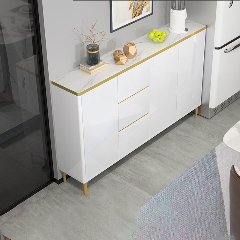 Server da pranzo bianco contemporaneo prodotto in legno regolabile server