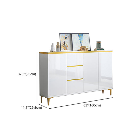 Server da pranzo bianco contemporaneo prodotto in legno regolabile server