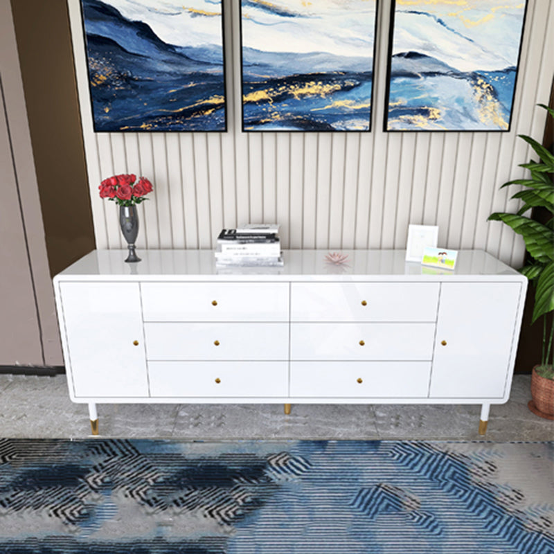 Sideboard di archiviazione di lusso Sideboard di rettangolo in legno per sala da pranzo