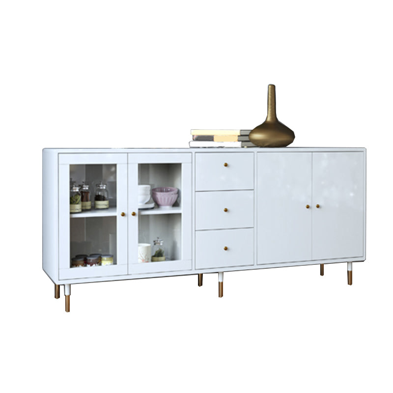 Sideboard di archiviazione di lusso Sideboard di rettangolo in legno per sala da pranzo
