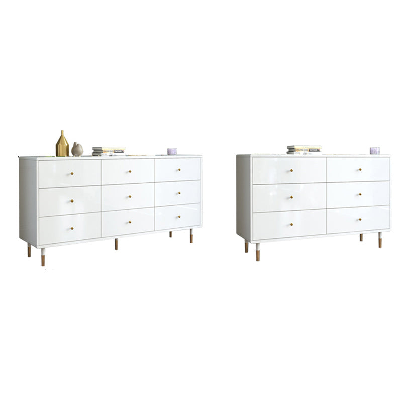 Sideboard di archiviazione di lusso Sideboard di rettangolo in legno per sala da pranzo