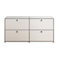 Modern Style White Sideboard Engineered Wood Sideboard for Living Room