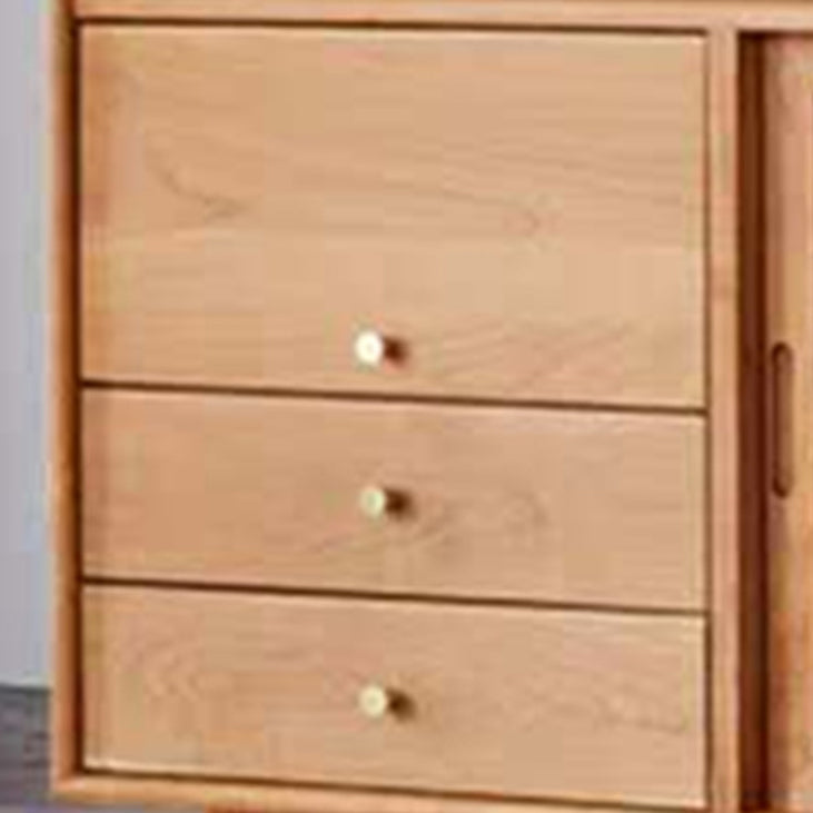 Contemporary Wood Sideboard Doors and 2 Drawer Cupboard for Living Room Clearhalo 'buffet_sideboard' 'Buffets & Sideboards' 'furn' 'furn_buffet_sideboard' 'Furniture' 'Kitchen & Dining Furniture' 5418925