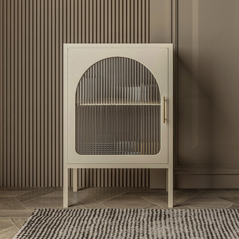 Servidor de marco de metal de estar servidor de comedor de puertas de vidrio de cocina