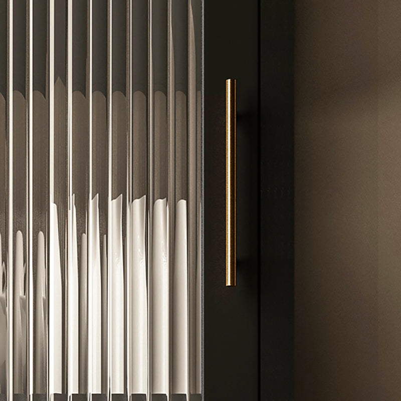 Servidor de marco de metal de estar servidor de comedor de puertas de vidrio de cocina