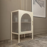 Servidor de marco de metal de estar servidor de comedor de puertas de vidrio de cocina