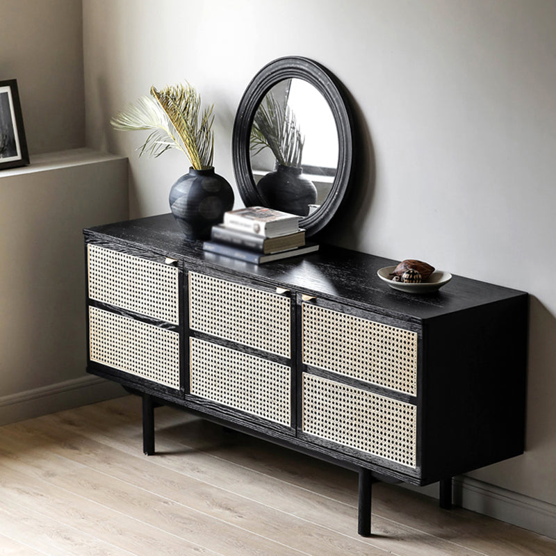 Gabinetto di sideboard del soggiorno in legno di pino mobile server moderno con archiviazione