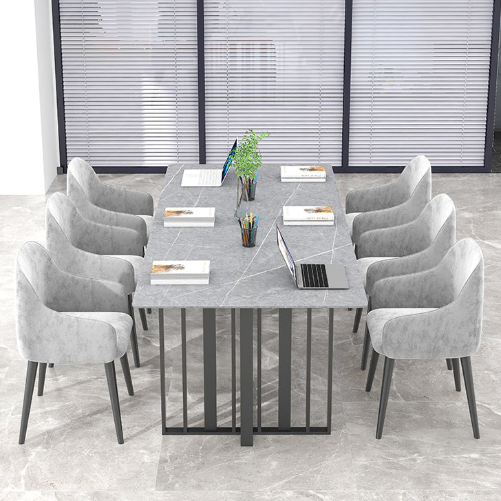 Industrial Rectangular Writing Desk Sintered Stone Office Desk for Office without Chair Clearhalo 'furn' 'furn_office_desk' 'Furniture' 'Office Desks' 'Office Furniture' 'office_desk' 5419019