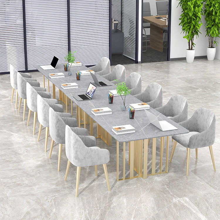 Industrial Rectangular Writing Desk Sintered Stone Office Desk for Office without Chair Clearhalo 'furn' 'furn_office_desk' 'Furniture' 'Office Desks' 'Office Furniture' 'office_desk' 5419022