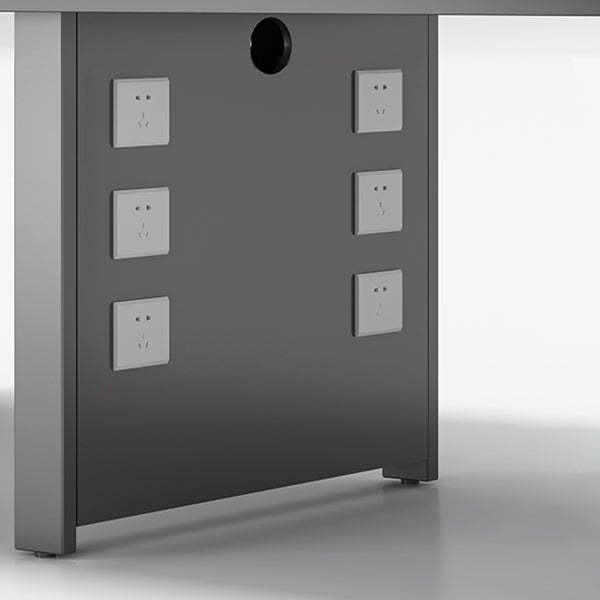 Modern Manufactured Wood Office Desk Rectangular Desk with Metal Legs Clearhalo 'furn' 'furn_office_desk' 'Furniture' 'Office Desks' 'Office Furniture' 'office_desk' 5419035