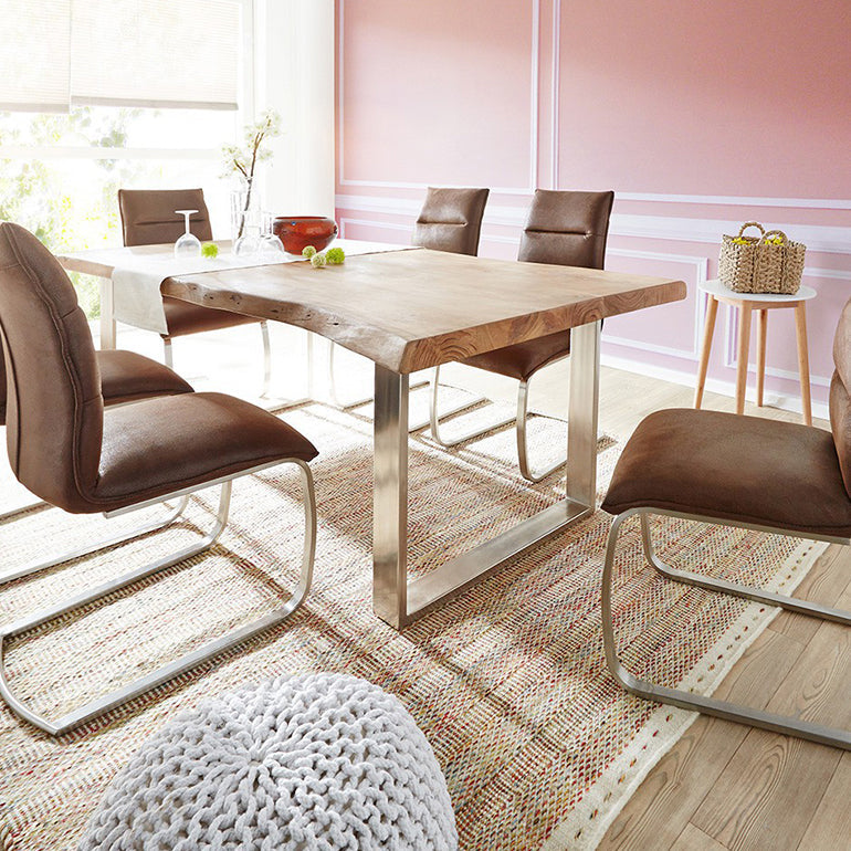 Rectangle Office Table Industrial Sled Base Working Desk of Solid Wood Clearhalo 'furn' 'furn_office_desk' 'Furniture' 'Office Desks' 'Office Furniture' 'office_desk' 5419052