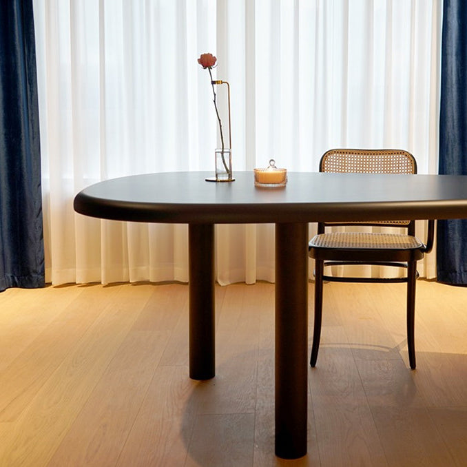 フリーフォーム産業スタイルの作業テーブルソリッドウッドオフィスデスク