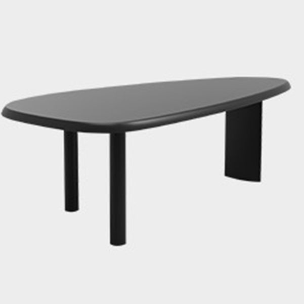 フリーフォーム産業スタイルの作業テーブルソリッドウッドオフィスデスク