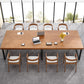 Mesa de oficina rectángulo color de madera industrial mesa fija de madera maciza