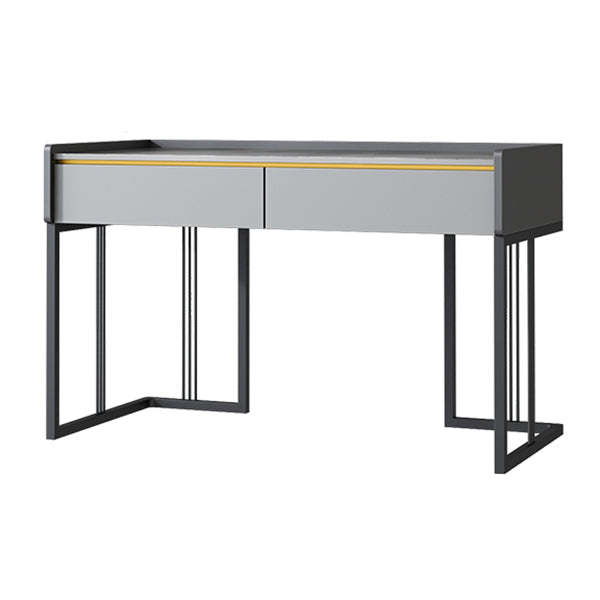 Modern 2-drawer Office Desk Sintered Stone Rectangular Desk for Home Clearhalo 'furn' 'furn_office_desk' 'Furniture' 'Office Desks' 'Office Furniture' 'office_desk' 5419236