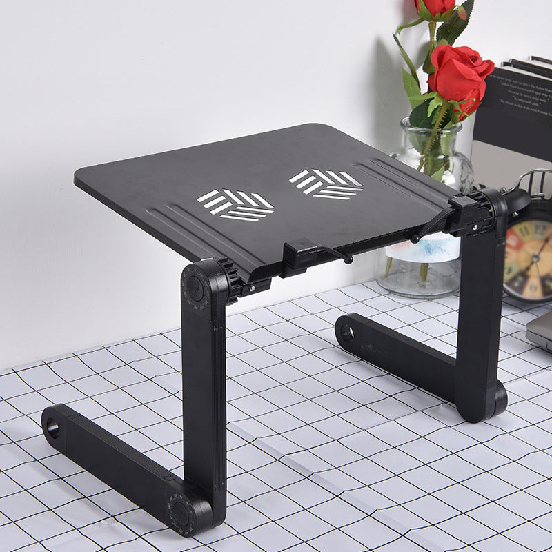 Modern Folding Desk Home Bedroom Dormitory Artificial Wood Writing Desk Black Clearhalo 'furn' 'furn_office_desk' 'Furniture' 'Office Desks' 'Office Furniture' 'office_desk' 5419275