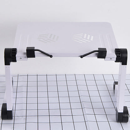 Modern Folding Desk Home Bedroom Dormitory Artificial Wood Writing Desk Gloss White Clearhalo 'furn' 'furn_office_desk' 'Furniture' 'Office Desks' 'Office Furniture' 'office_desk' 5419281