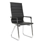 Silver Metal Modern Conference Chair Mid-Back / High Back Mesh and Leather Chair Clearhalo 'furn' 'furn_office_chair' 'Furniture' 'Office Chairs' 'Office Furniture' 'office_chair' 5419294