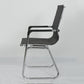 Silver Metal Modern Conference Chair Mid-Back / High Back Mesh and Leather Chair Clearhalo 'furn' 'furn_office_chair' 'Furniture' 'Office Chairs' 'Office Furniture' 'office_chair' 5419295
