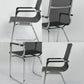 Silver Metal Modern Conference Chair Mid-Back / High Back Mesh and Leather Chair Clearhalo 'furn' 'furn_office_chair' 'Furniture' 'Office Chairs' 'Office Furniture' 'office_chair' 5419296