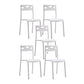 White Metal Modern Conference Chair Mid-Back Plastic Conference Chair