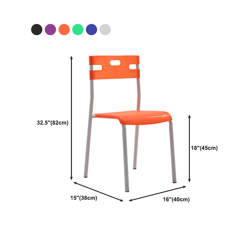 White Metal Modern Conference Chair Mid-Back Plastic Conference Stuhl