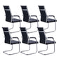 Silver Metal Modern Office Chair Mid and High Back Mesh and Leather Conference Chair Black 6 Piece Set High-Back (Over 22 in.) Clearhalo 'furn' 'furn_office_chair' 'Furniture' 'Office Chairs' 'Office Furniture' 'office_chair' 5419381
