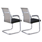 Silver Metal Modern Office Chair Mid and High Back Mesh and Leather Conference Chair Beige 2 Piece Set Mid-Back (14-22 in.) Clearhalo 'furn' 'furn_office_chair' 'Furniture' 'Office Chairs' 'Office Furniture' 'office_chair' 5419394