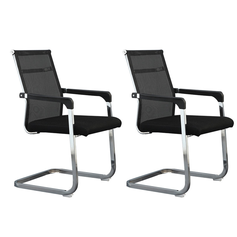 Silver Metal Modern Conference Stuhl mit atmungsaktivem Airgrid Seat Office Stuhl