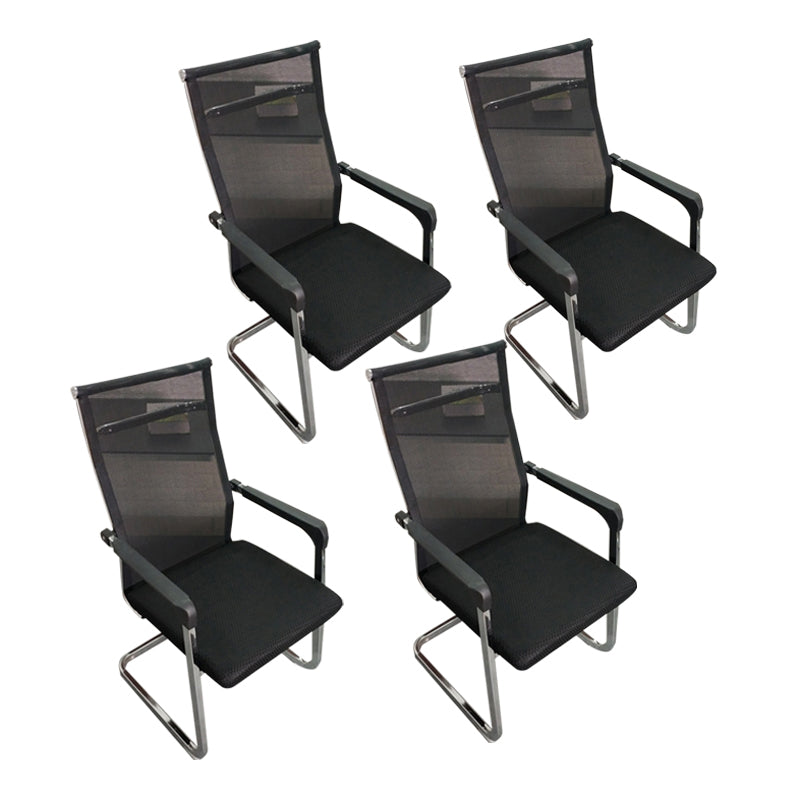 Silver Metal Modern Conference Stuhl mit atmungsaktivem Airgrid Seat Office Stuhl