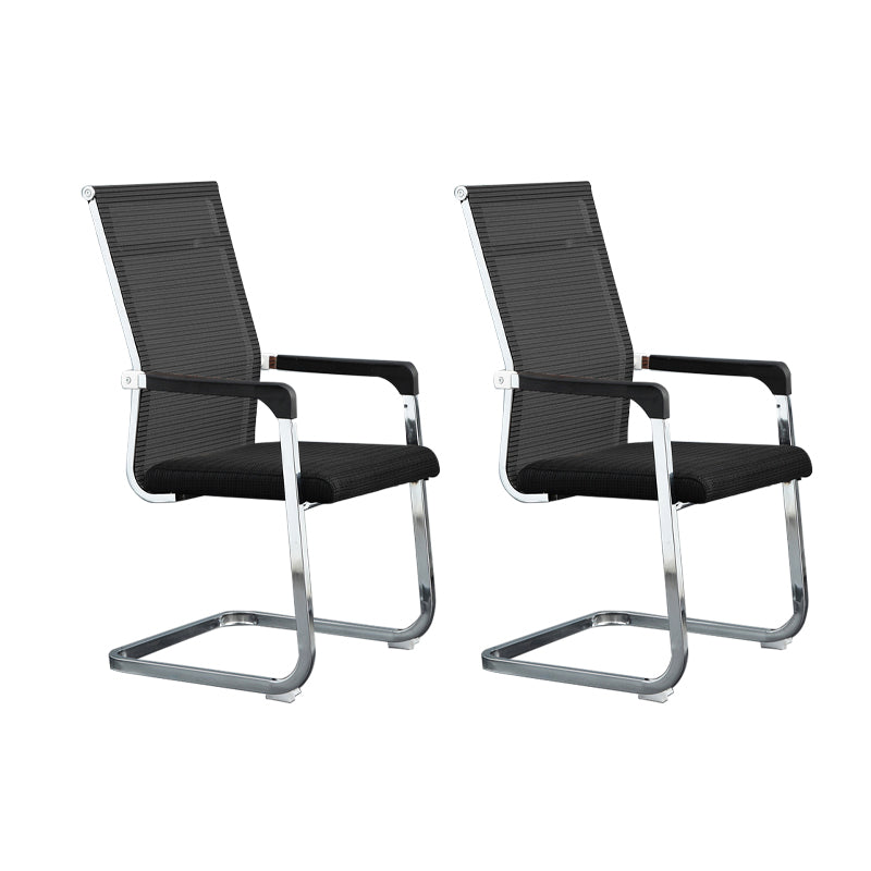 Silver Metal Modern Conference Stuhl mit atmungsaktivem Airgrid Seat Office Stuhl