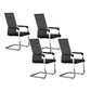 Silver Metal Modern Conference Chair With Breathable AirGrid Seat Office Chair