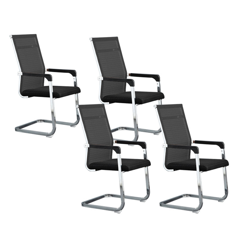 Silver Metal Modern Conference Stuhl mit atmungsaktivem Airgrid Seat Office Stuhl