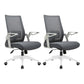 Black Nylon Modern Conference Chair Mid-Back and High Back Mesh Office Chair