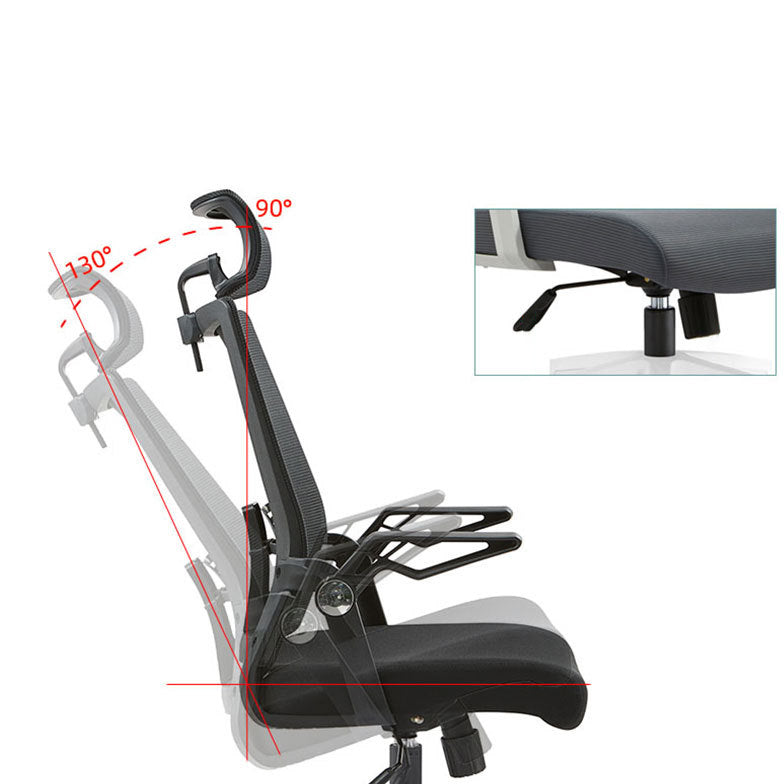 Schwarzer Nylon Modern Conference Chair Mid-Back und High Back Mesh Office Stuhl