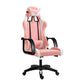 Swivel gamingstoel met zwarte nylon frame moderne computerbureau stoel met wielen