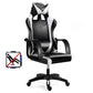 Swivel gamingstoel met zwarte nylon frame moderne computerbureau stoel met wielen