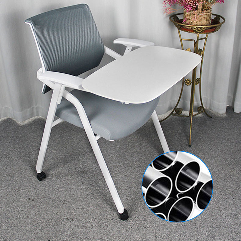 Mid Back Mesh Conference Chair Ergonomic Fixed Arms Bureau Stoel