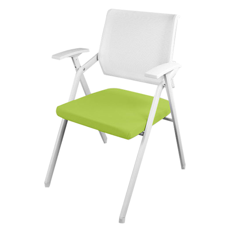 Silla de conferencia de malla de media espalda silla de oficina de armas fijo ergonómica