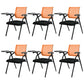 Black Metal Frame Modern Conference Chair Mid Back Computer Office Chair with Arms